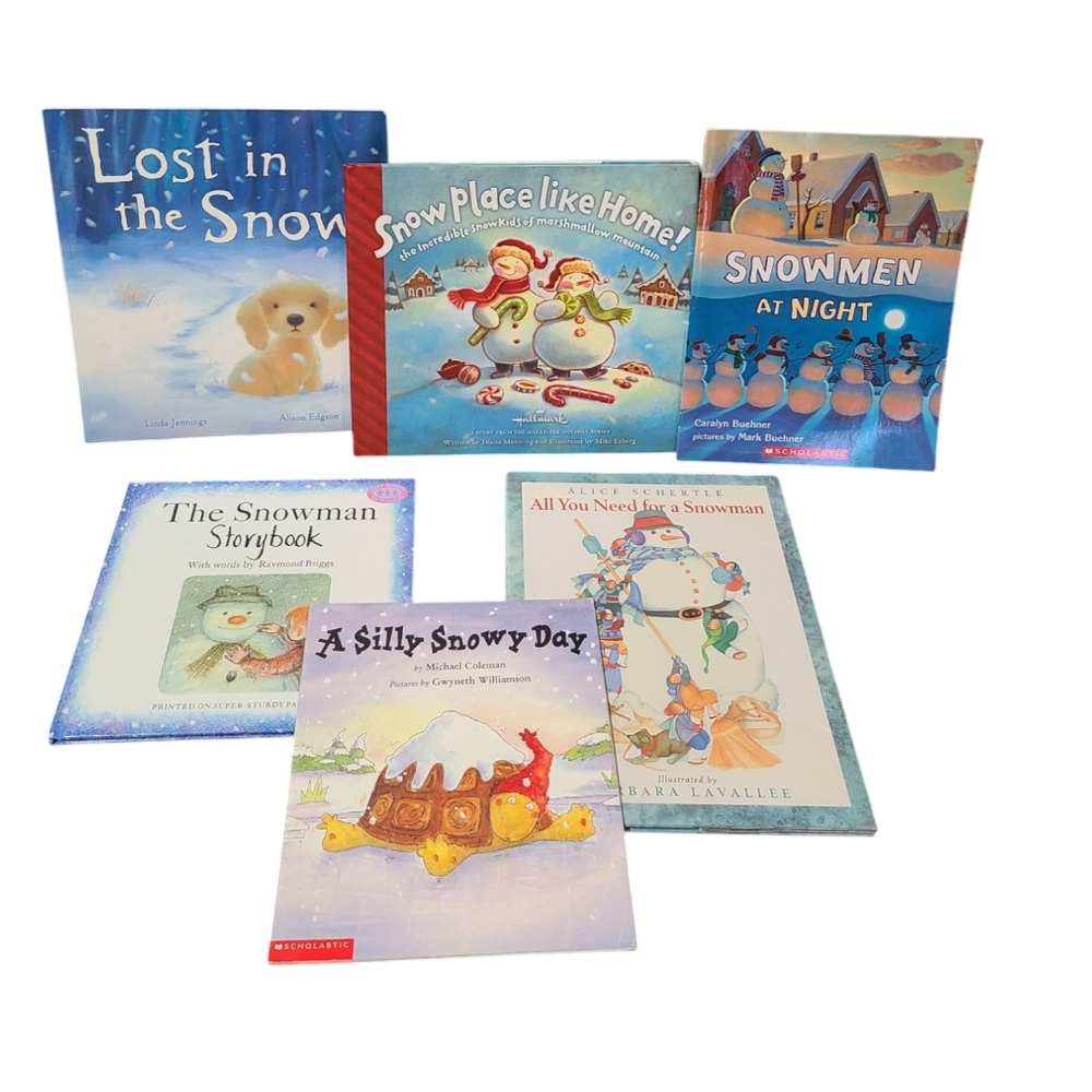 Snow themed childrens books bundle of 6